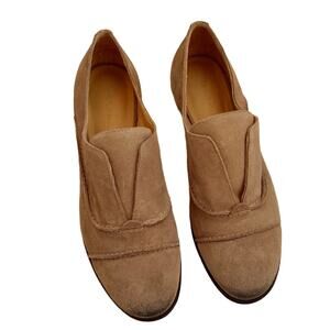Arricci Dark Taupe Joleen Slip On Suede Oxford